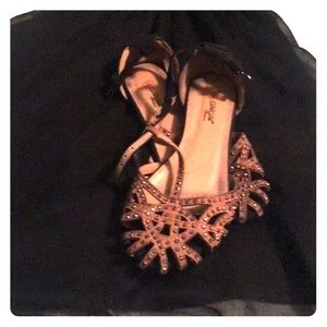 Brown and Black Flats